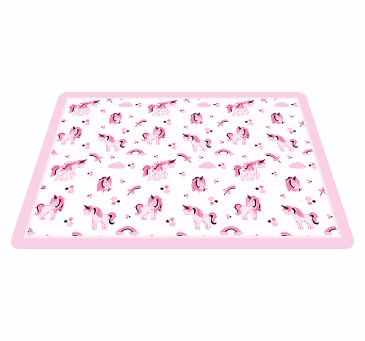 Unicorn Fantasy Realm kids vinyl carpet - TenStickers