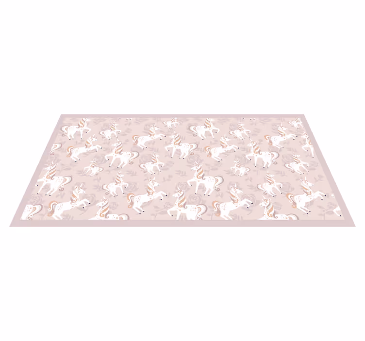 Unicorn Dreamscape kids vinyl carpet - TenStickers