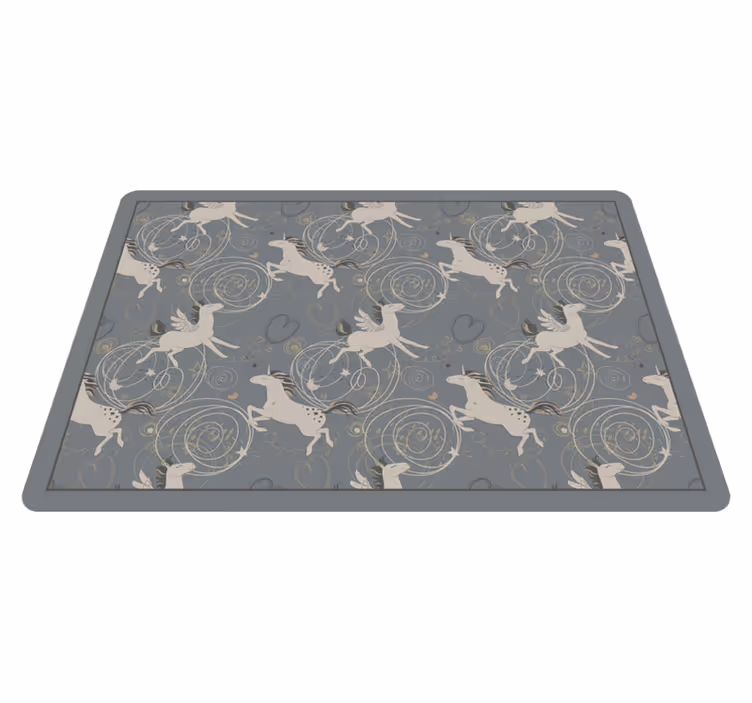 Whimsical Unicorns Design kids vinyl carpet - TenStickers