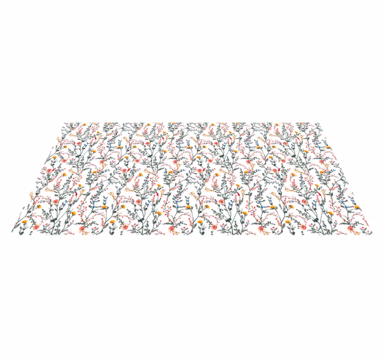 Botanical Oasis floral vinyl carpet - TenStickers