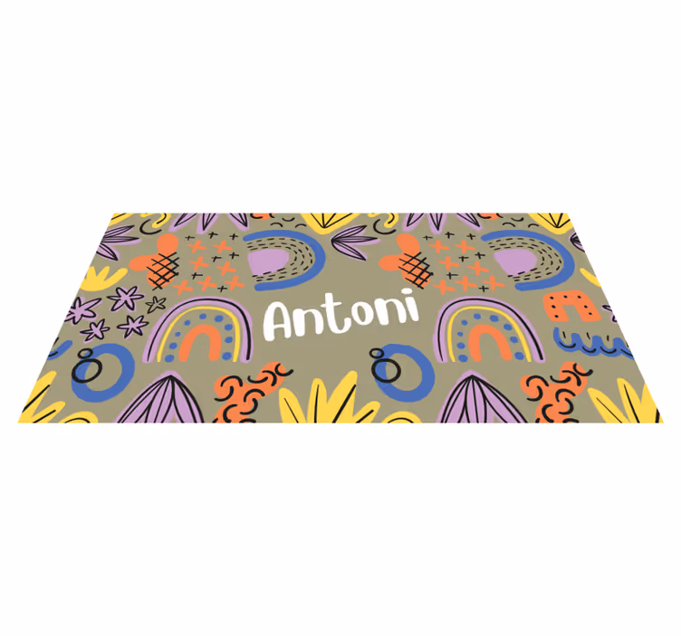 Colorful rainbow patterns kids vinyl carpet - TenStickers