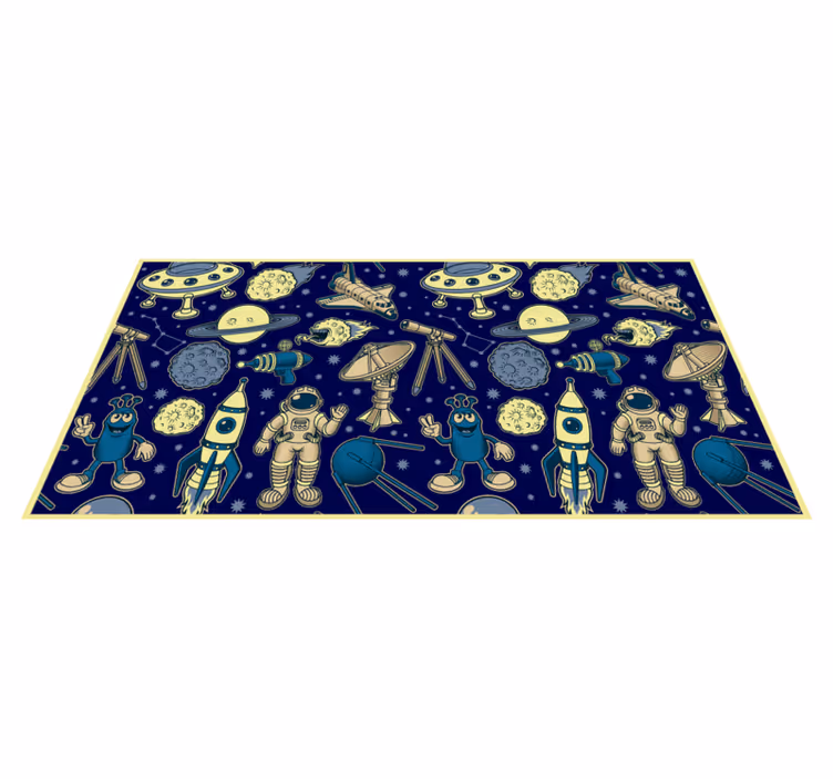 Celestial Journey Idea kids vinyl carpet - TenStickers