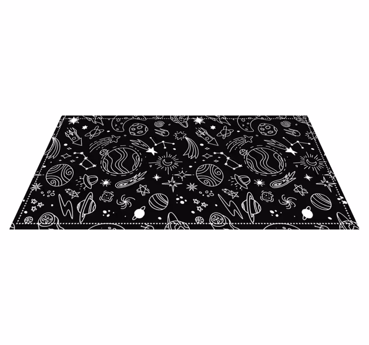 Celestial Playground star vinyl carpet - TenStickers