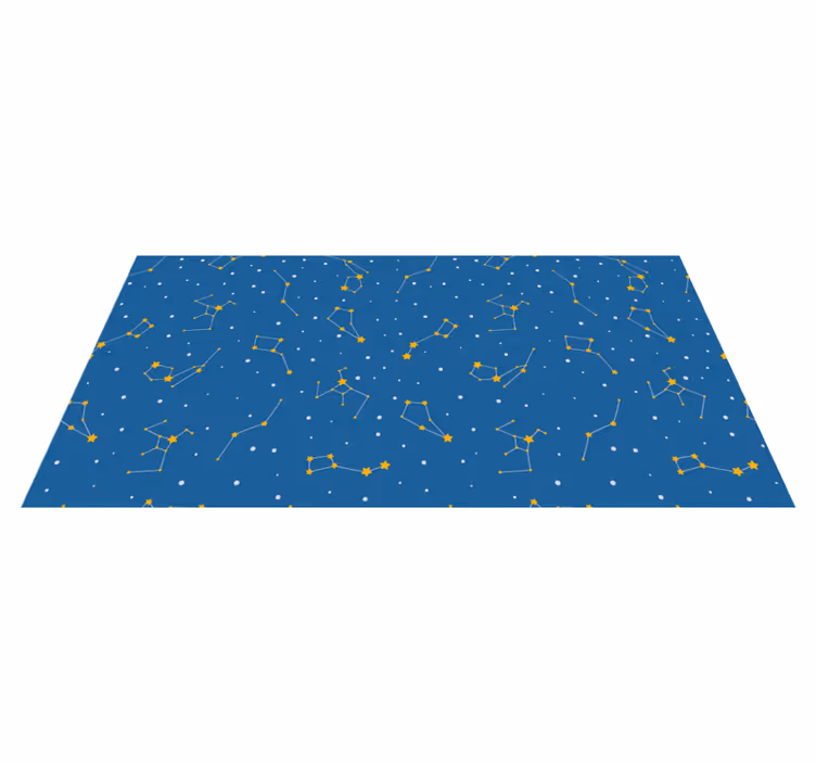 Celestial Night Sky star vinyl carpet - TenStickers