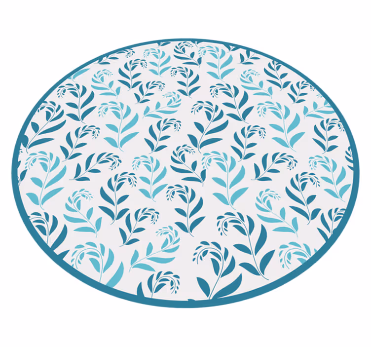 Botanical Leaf Inspiration floral vinyl carpet - TenStickers
