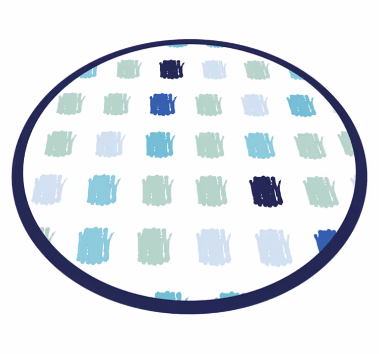 Blue paint strokes minimalist vinyl carpet - TenStickers