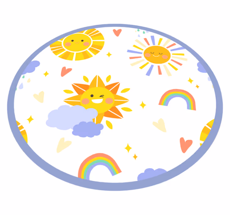 Sunny Smiles Delight kids vinyl carpet - TenStickers