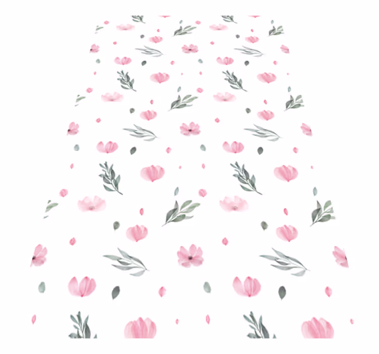 Delightful Botanical Illustrations floral vinyl carpet - TenStickers