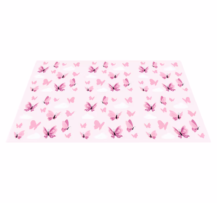 Butterfly Dreams kids vinyl carpet - TenStickers