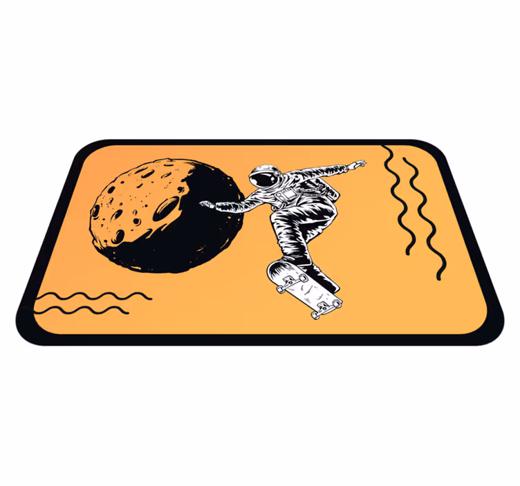 Skateboarding astronaut kids vinyl carpet - TenStickers