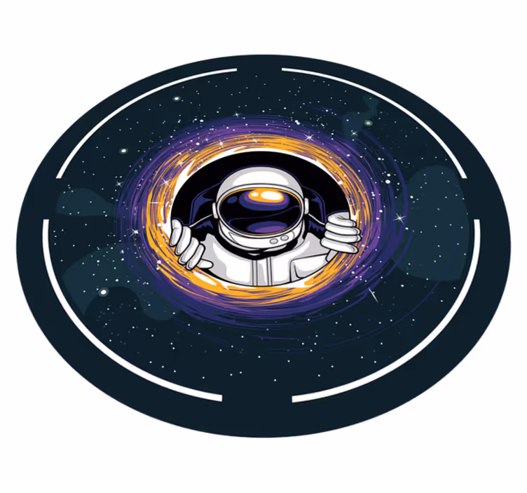 Cosmonaut Journey game vinyl carpet - TenStickers