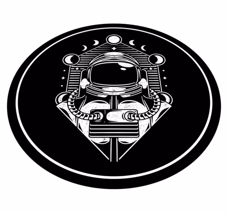 Astronaut Graphic teen vinyl carpet - TenStickers