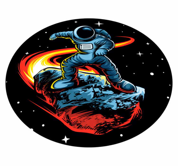 Cosmic Adventure star vinyl carpet - TenStickers