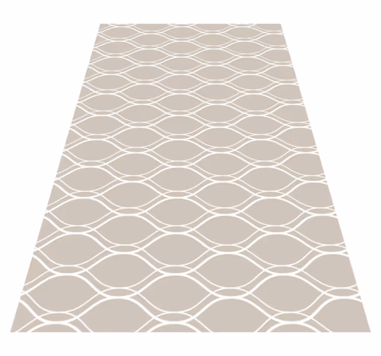Curvy Line Motif texture vinyl carpet - TenStickers