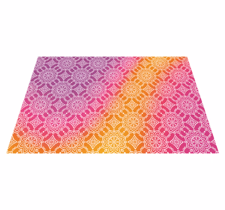 Elegant gradient mandala vinyl carpet - TenStickers