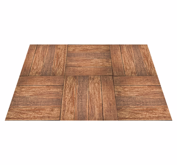 Plank brown texture wood effect vinyl carpet - TenStickers