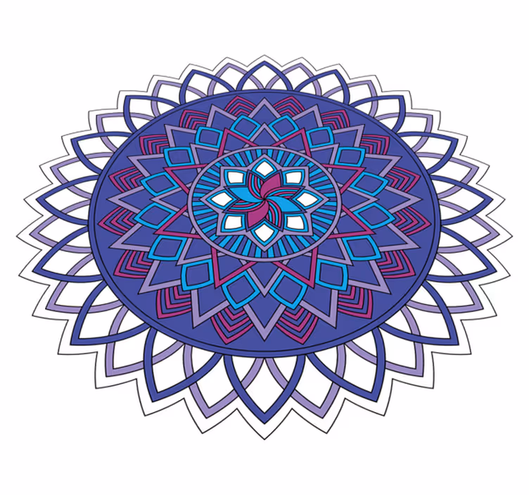 Intricate Floral Arrangement mandala vinyl carpet - TenStickers