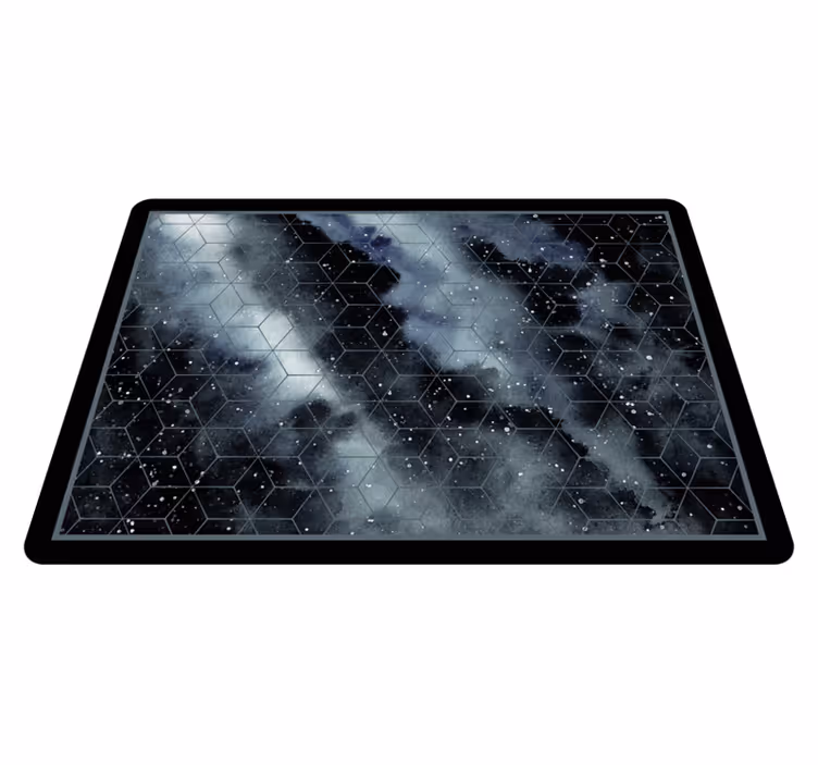 Hexagonal galaxy pattern teen vinyl carpet - TenStickers