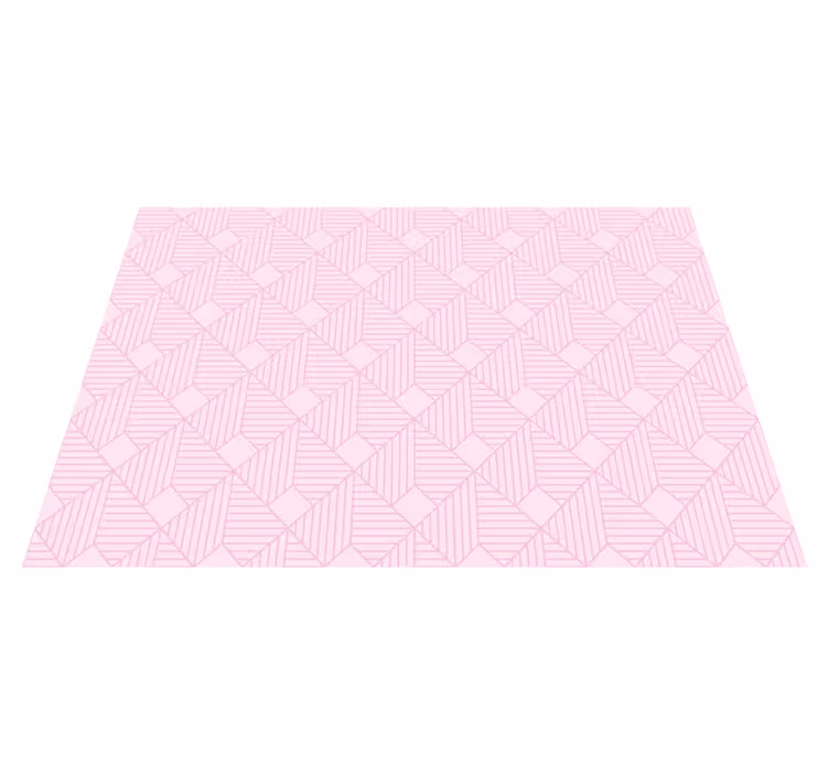 Pink elegant patterns geometric vinyl carpet - TenStickers