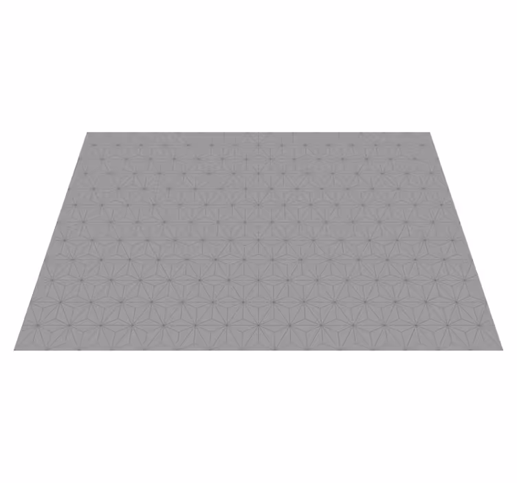 Geometric Grey Motif tile vinyl carpet - TenStickers