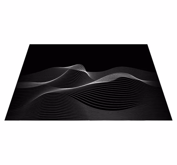 Fluid Line Patterns modern vinyl carpet - TenStickers