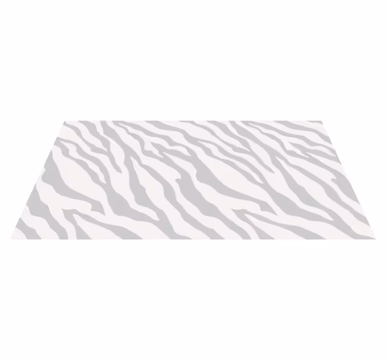 Gray Zebra Stripes animal print vinyl carpet - TenStickers