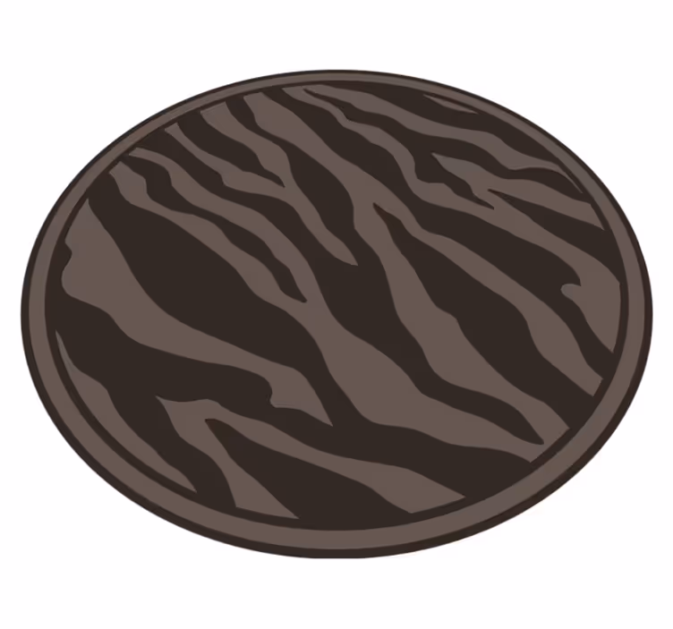 Elegant Zebra Pattern animal print vinyl carpet - TenStickers