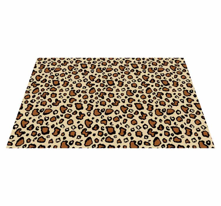 Animal print vinyl carpet leopard spot design - TenStickers