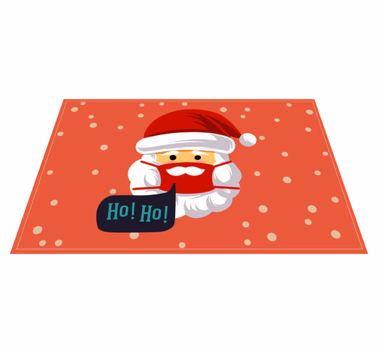 Santa Claus cheer Christmas vinyl carpet - TenStickers