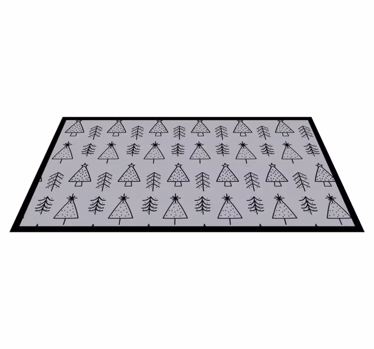 Celebratory tree motif Christmas vinyl carpet - TenStickers