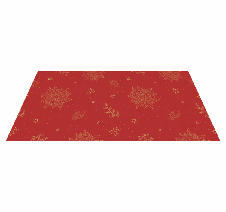 Festive Floral Motifs mandala vinyl carpet - TenStickers
