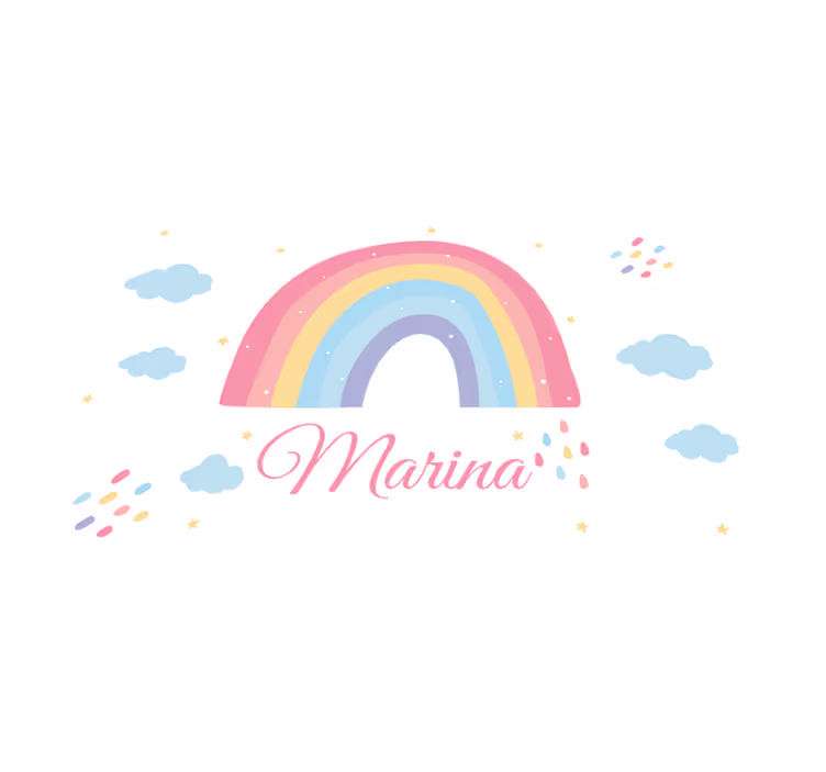 Personalised colorful rainbow custom vinyl carpet - TenStickers