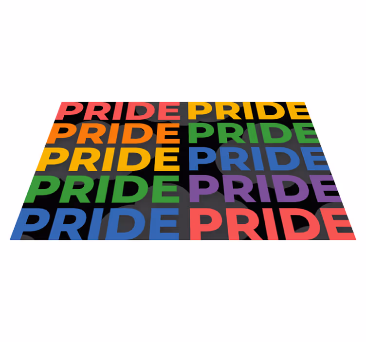 Colorful Pride Statement custom vinyl carpet - TenStickers