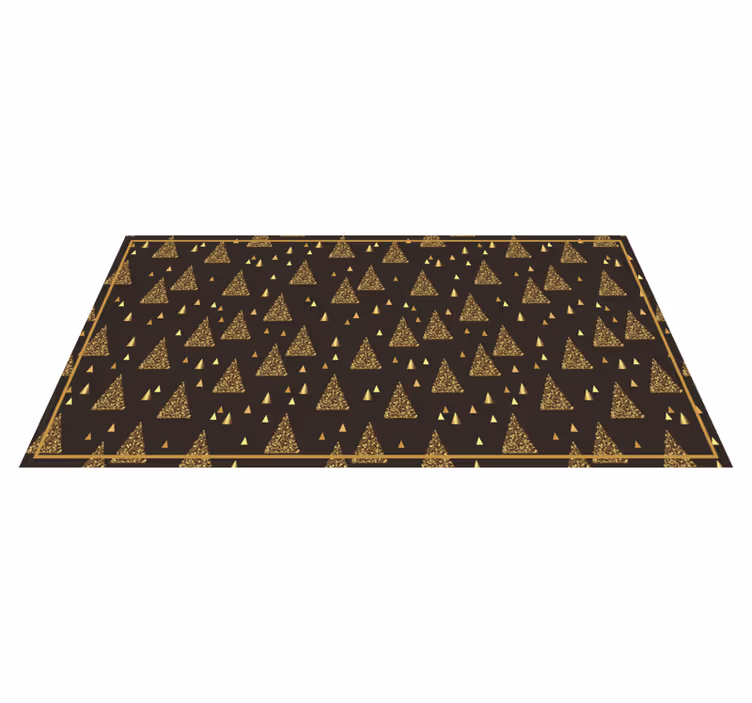Festive Triangle Patterns Christmas vinyl carpet - TenStickers