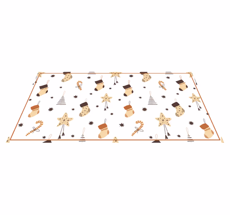 White holiday celebrations Christmas vinyl carpet - TenStickers