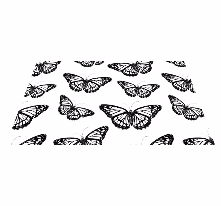 Butterfly Emblem teen vinyl carpet - TenStickers
