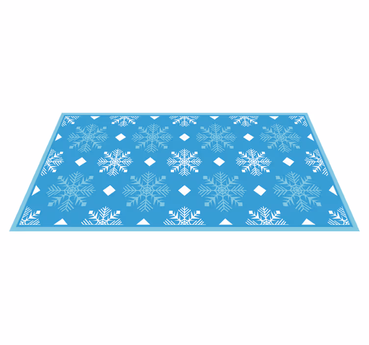 Snowflake Concept Christmas vinyl carpet - TenStickers