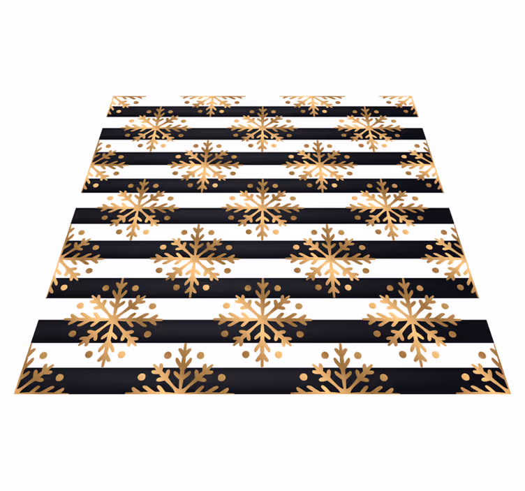 Elegant snowflake pattern Christmas vinyl carpet - TenStickers