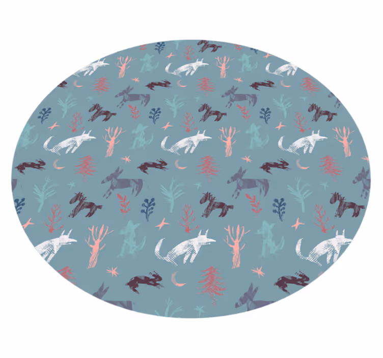 Nature Inspired Creatures animal print vinyl carpet - TenStickers