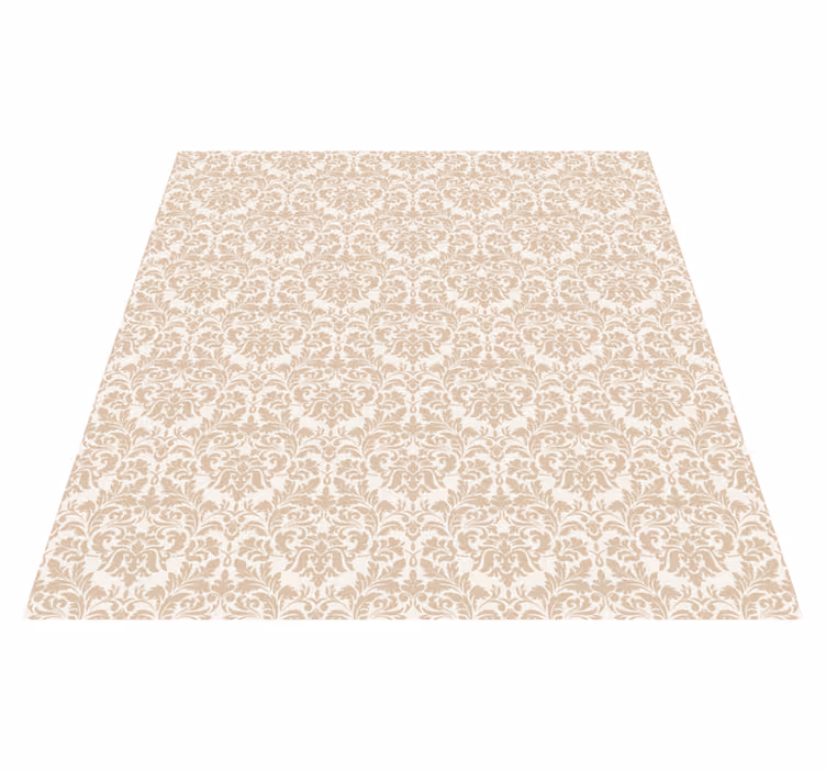 Delicate Floral Motif entrance hall vinyl carpet - TenStickers