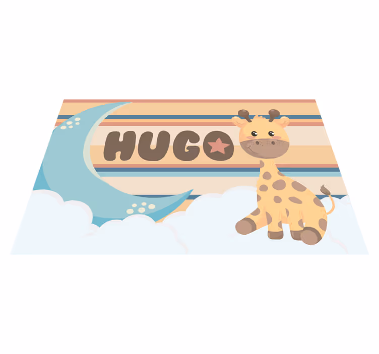 Giraffe Design custom vinyl carpet - TenStickers