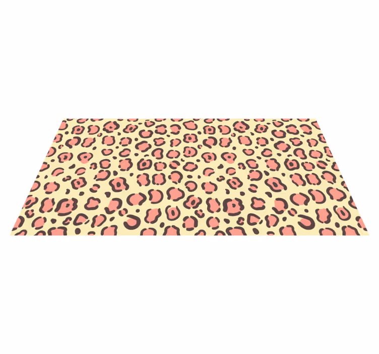 Leopard Patterned Accents animal print vinyl carpet - TenStickers