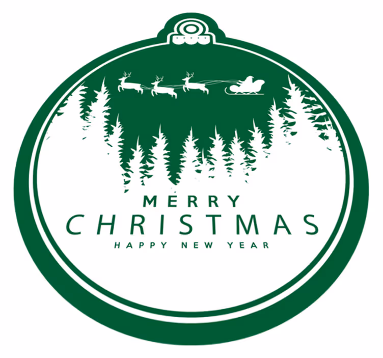 Sleigh Ride Christmas vinyl carpet - TenStickers