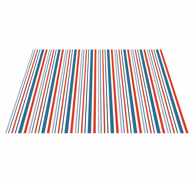 Striped vinyl carpet in bright striped design - TenStickers