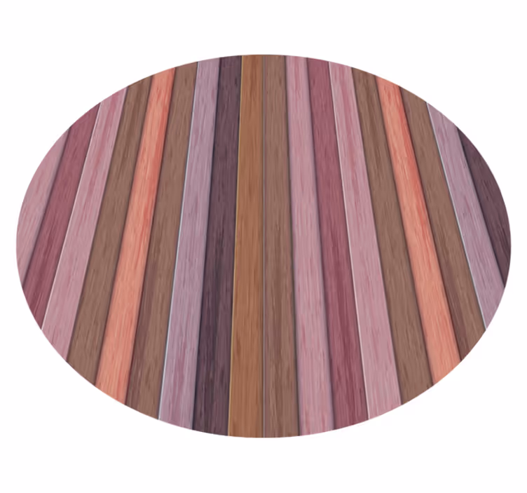 Diagonal purple stripes wood effect vinyl carpet - TenStickers