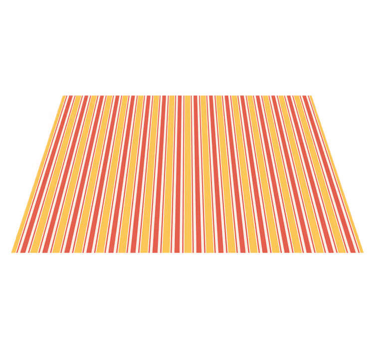 Orange and red striped vinyl carpet - TenStickers