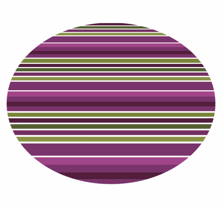 Green and purple striped vinyl carpet - TenStickers