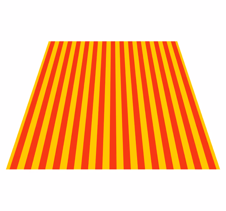 Vertical red and yellow striped vinyl carpet - TenStickers