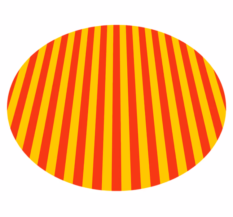 Vibrant striped display striped vinyl carpet - TenStickers