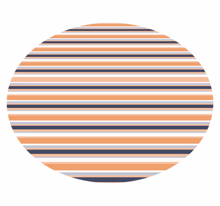 Striped Round Element striped vinyl carpet - TenStickers